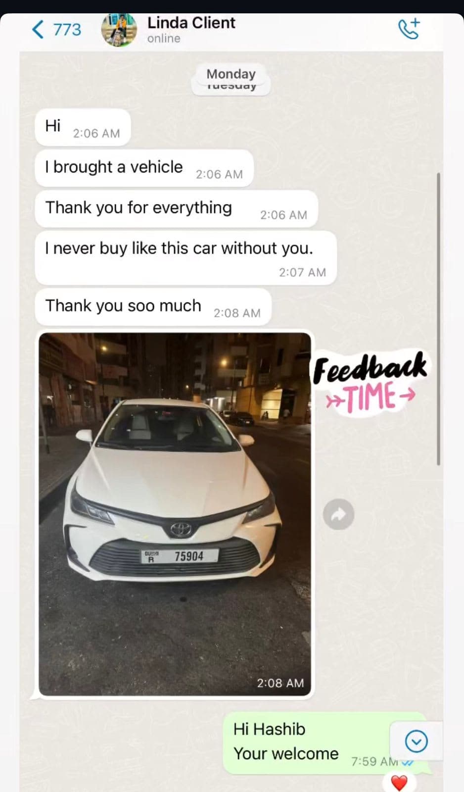 Customer feedback 1